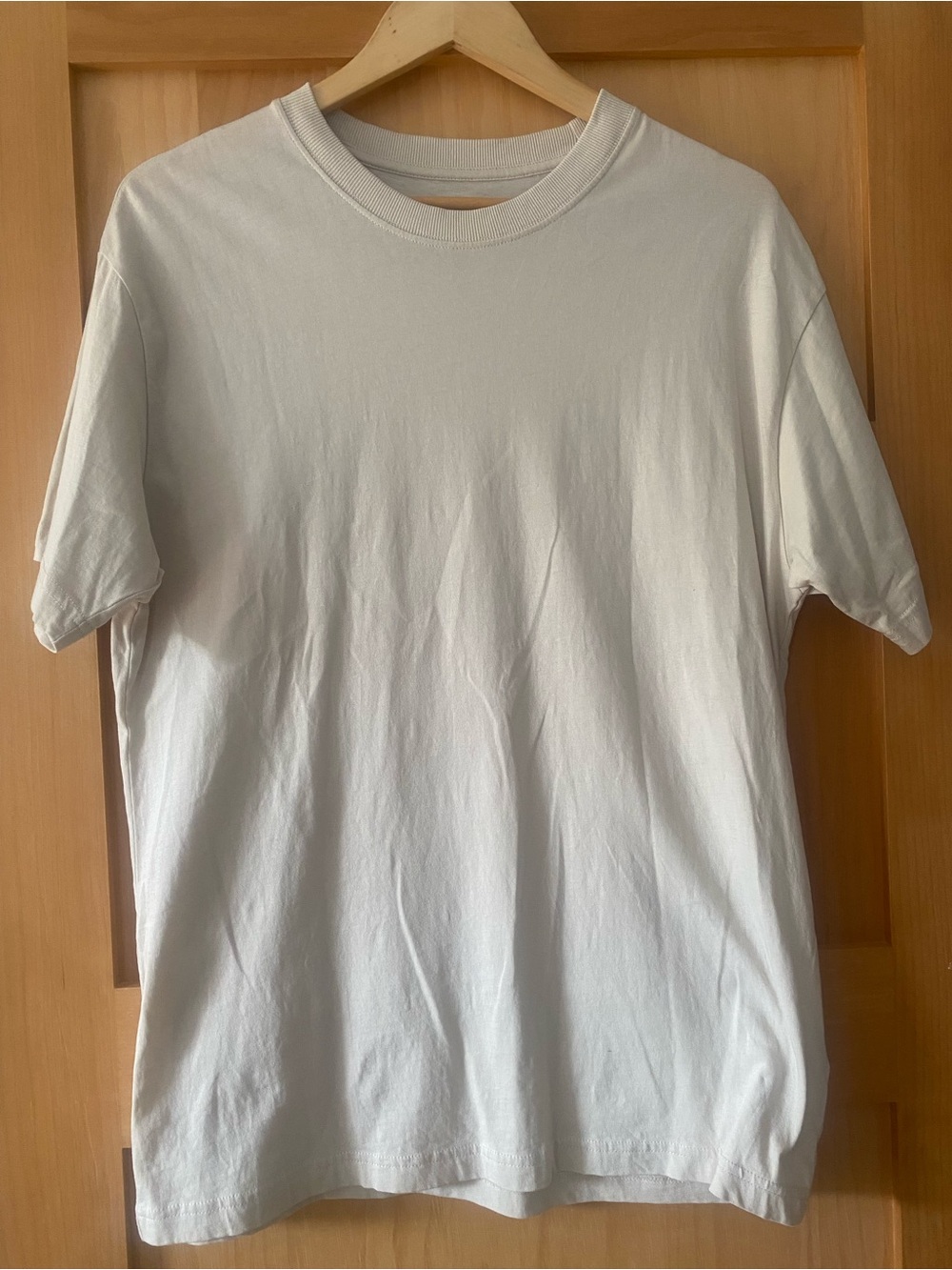 Cotton On (Australia) Organic Cotton Loose Fit T-Shirt - Men Size S (Beige)